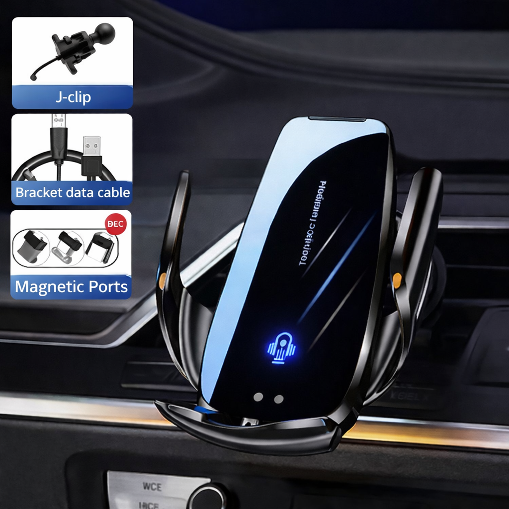 מתקן ואקום חכם עם טעינה אלחוטית לרכב – DriveSnap